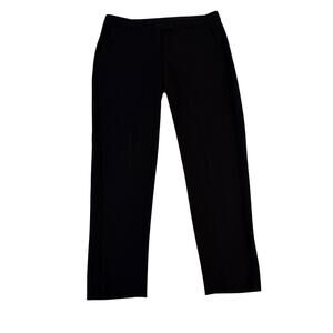 Theory Black Straight Leg Trouser Pants Sz 10 Office Work Career